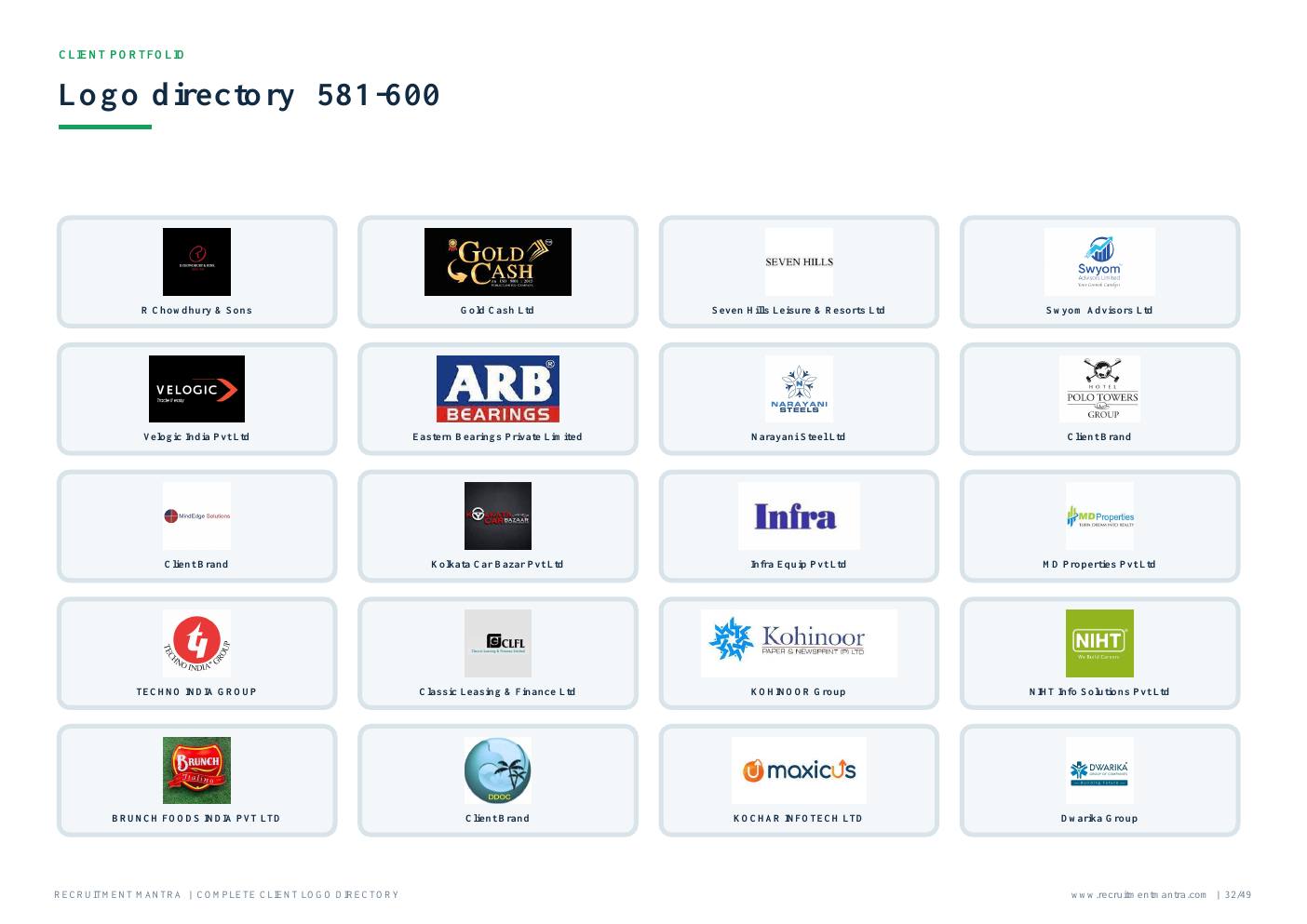 Recruitment Mantra client logos 581 to 600